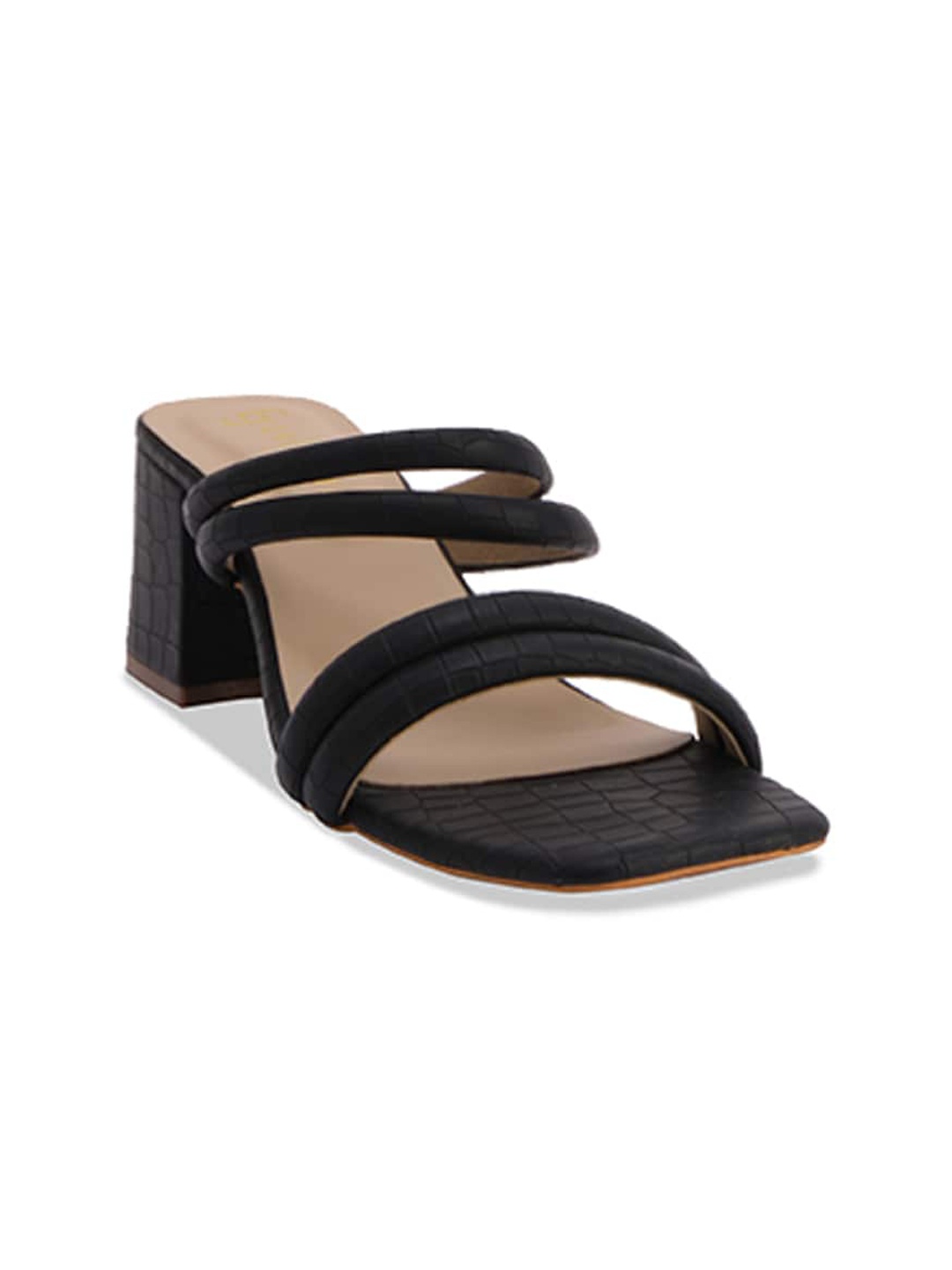 

ERIDANI Women Block Sandals, Black