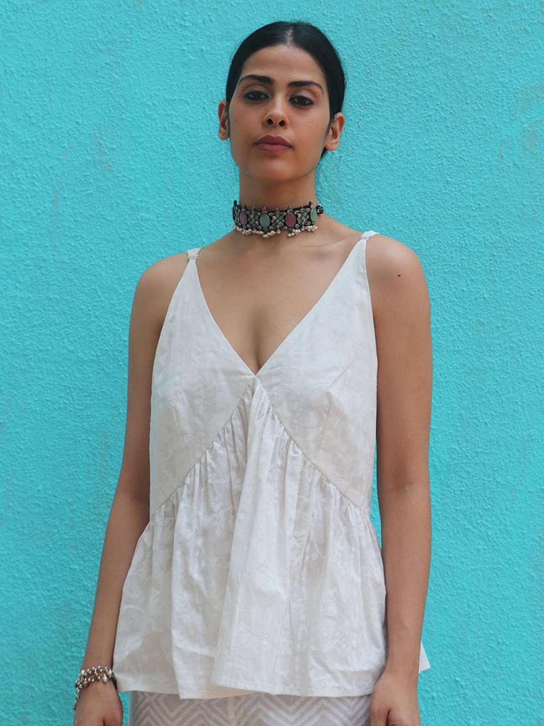 

Chidiyaa Cotton Top, White