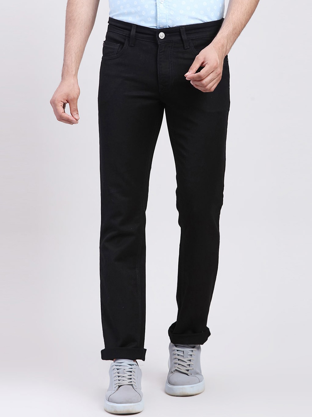 

ColorPlus Men Mid-Rise Slim Fit Jeans, Black