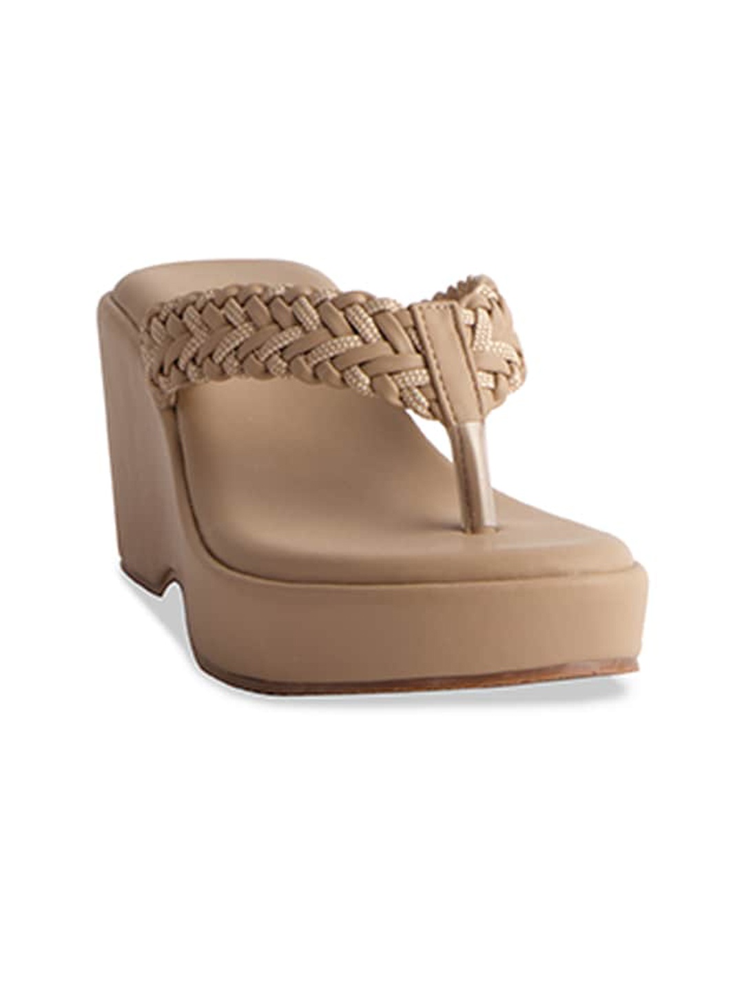 

ERIDANI Women Open Toe Flats with Bows, Beige