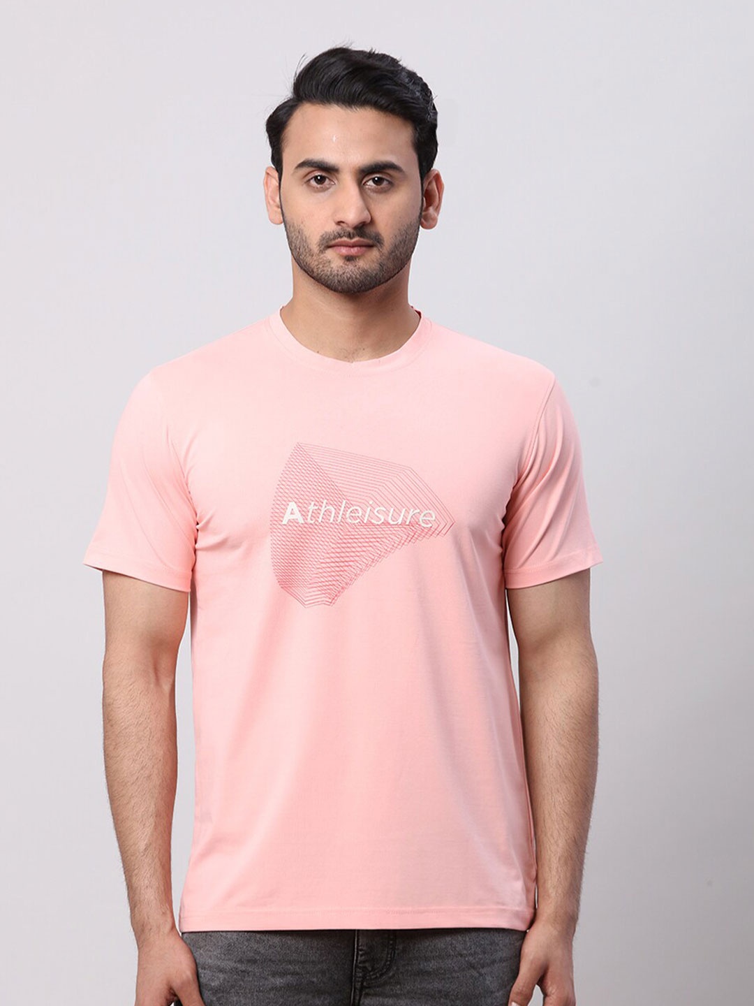 

Park Avenue Men Typography Printed Slim Fit T-shirt, Orange