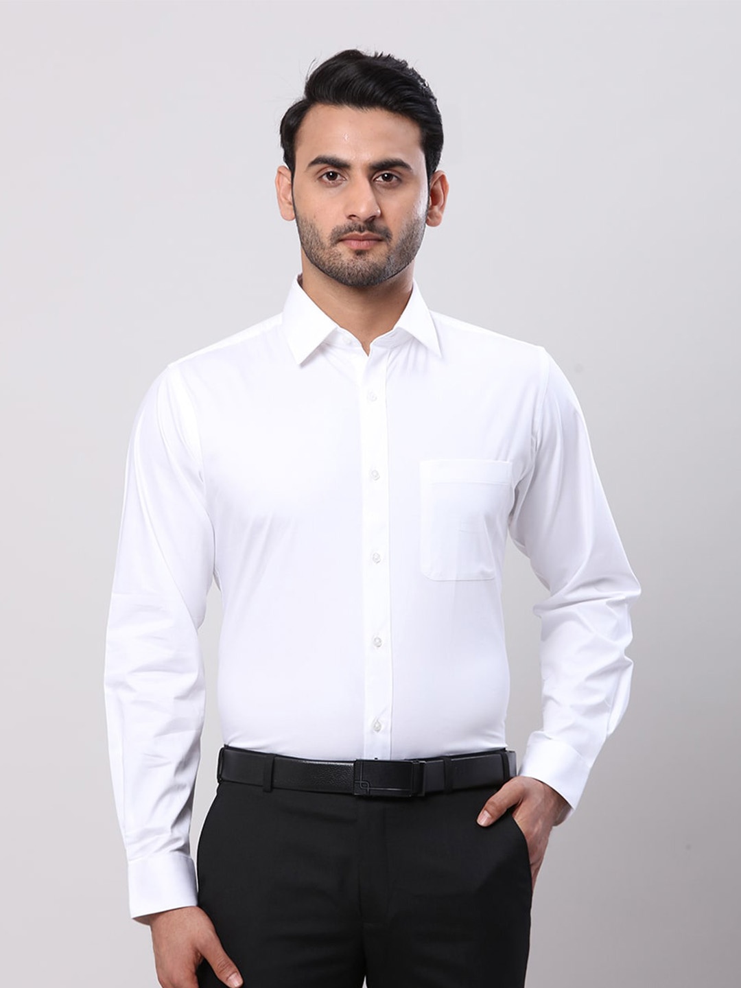 

Raymond Slim Fit Spread Collar Formal Shirt, White