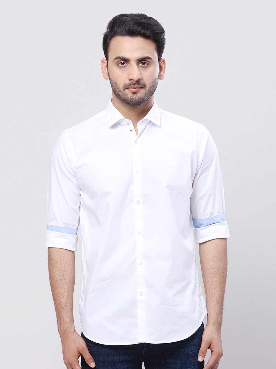 

Raymond Spread Collar Long Sleeves Casual Shirt, White