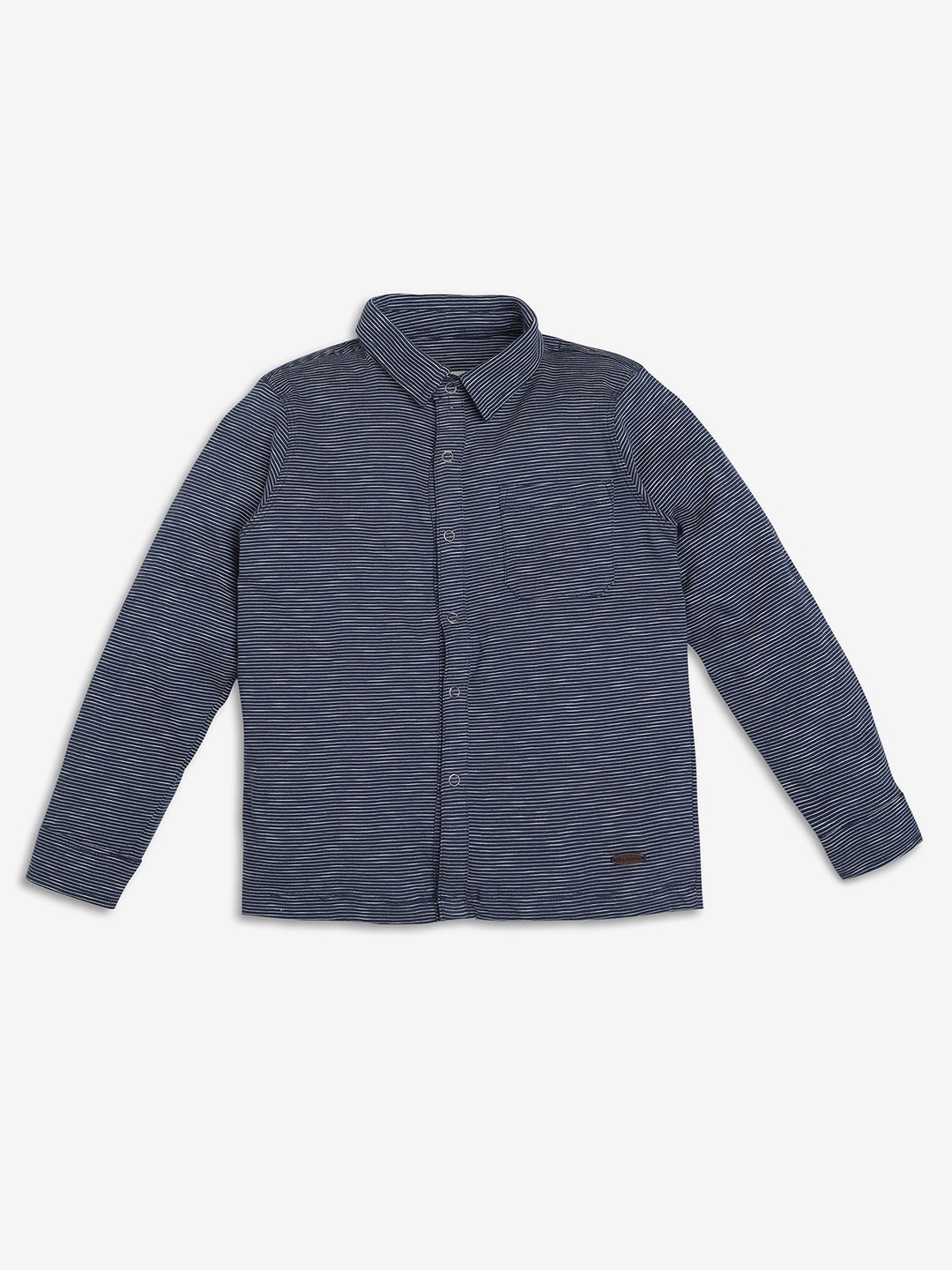 

Ed-a-Mamma Boys Premium Opaque Printed Casual Shirt, Navy blue