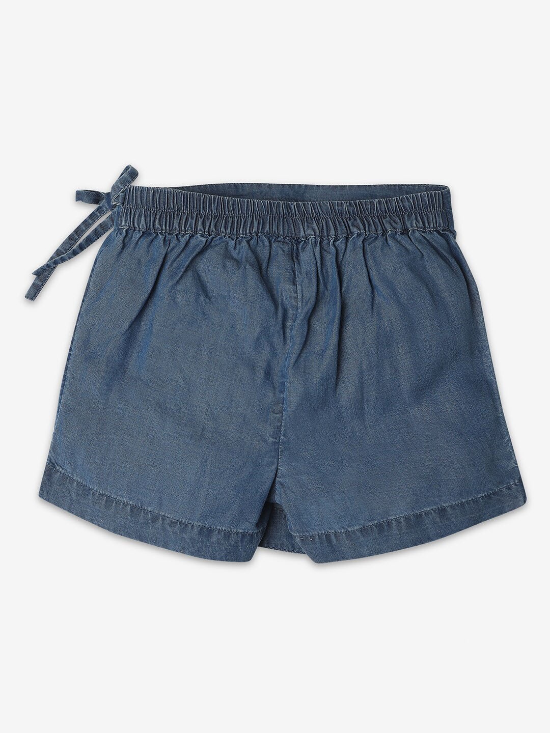 

Ed-a-Mamma Girls Pure Cotton Denim Tie-Up Skorts, Blue