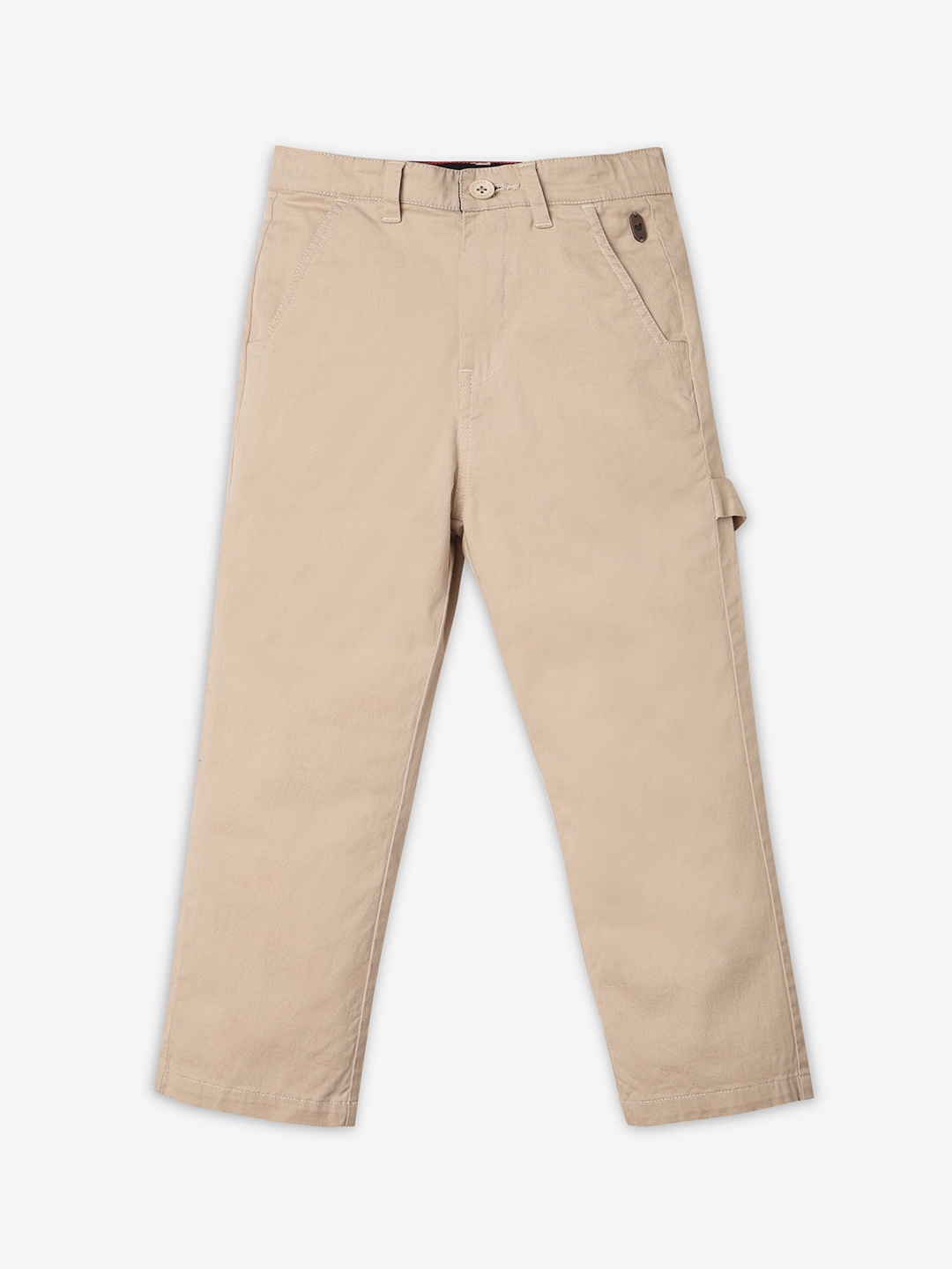 

Ed-a-Mamma Boys Relaxed Cotton Chinos Trousers, Beige