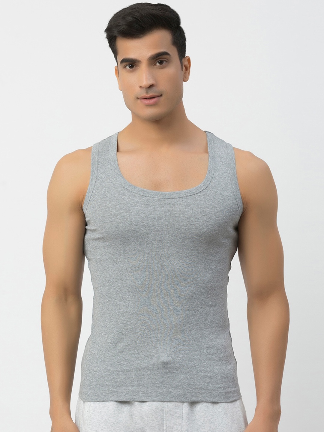 

John Players Sleeveless Innerwear Vests, Grey