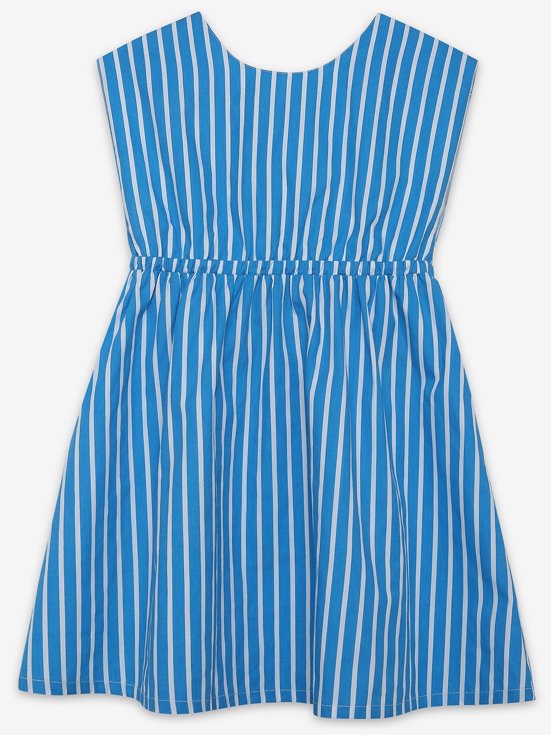 

Ed-a-Mamma Girls Striped A-Line Dress, Blue