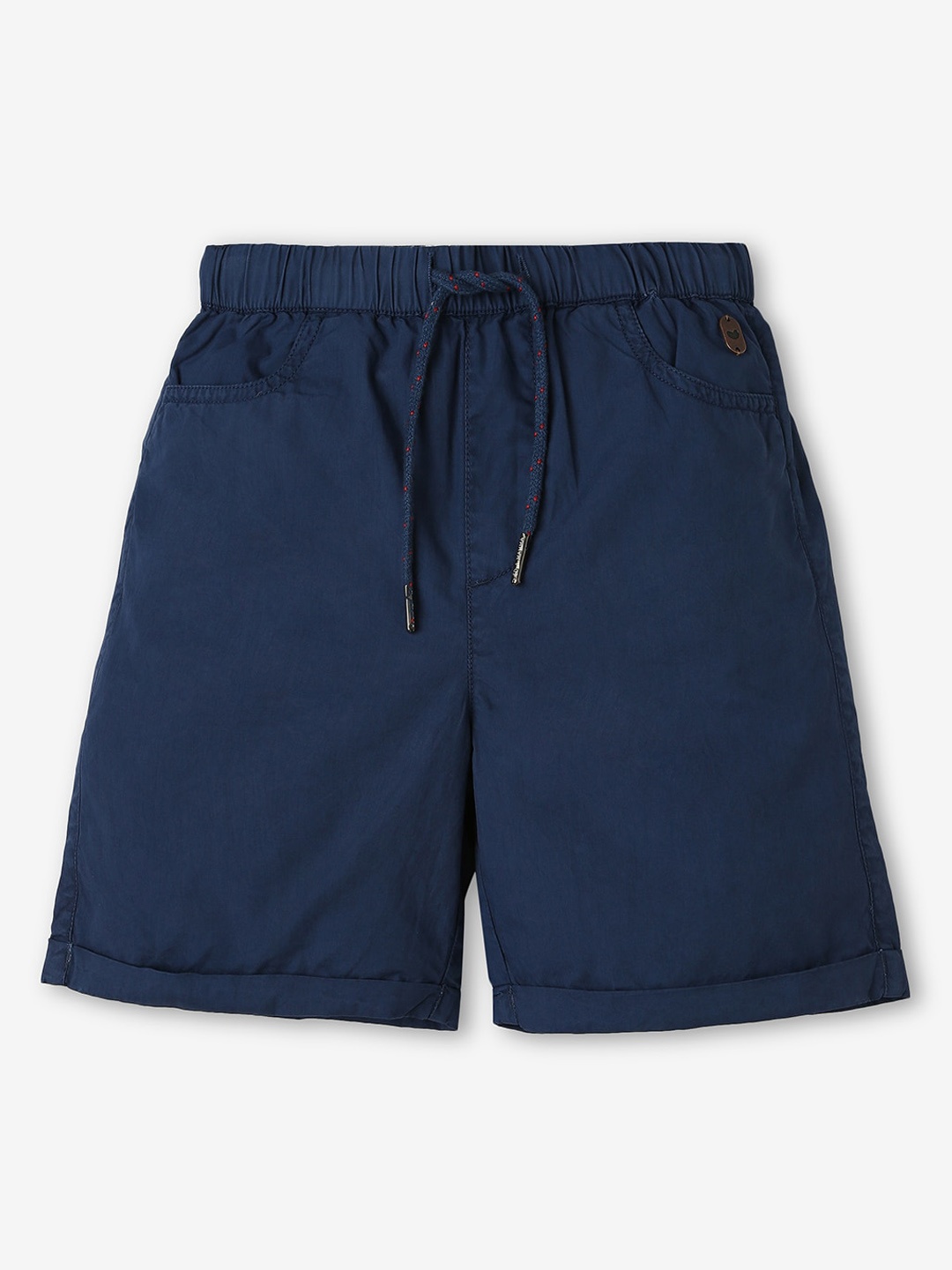 

Ed-a-Mamma Boys Solid Shorts With Drawstring Closure, Navy blue