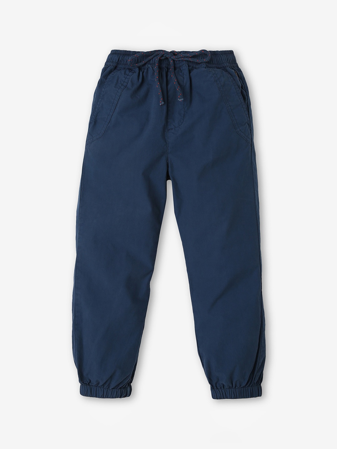 

Ed-a-Mamma Boys Pure Cotton Relaxed-Fit Joggers, Navy blue