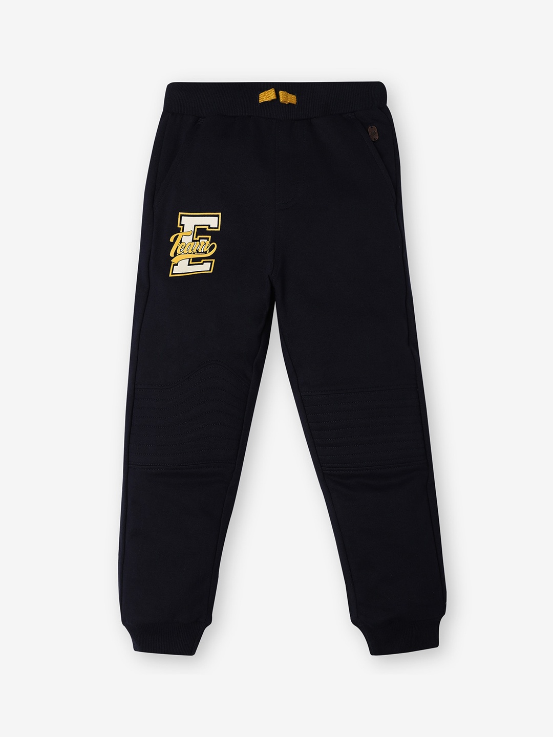 

Ed-a-Mamma Boys Printed Pure Cotton Joggers, Navy blue
