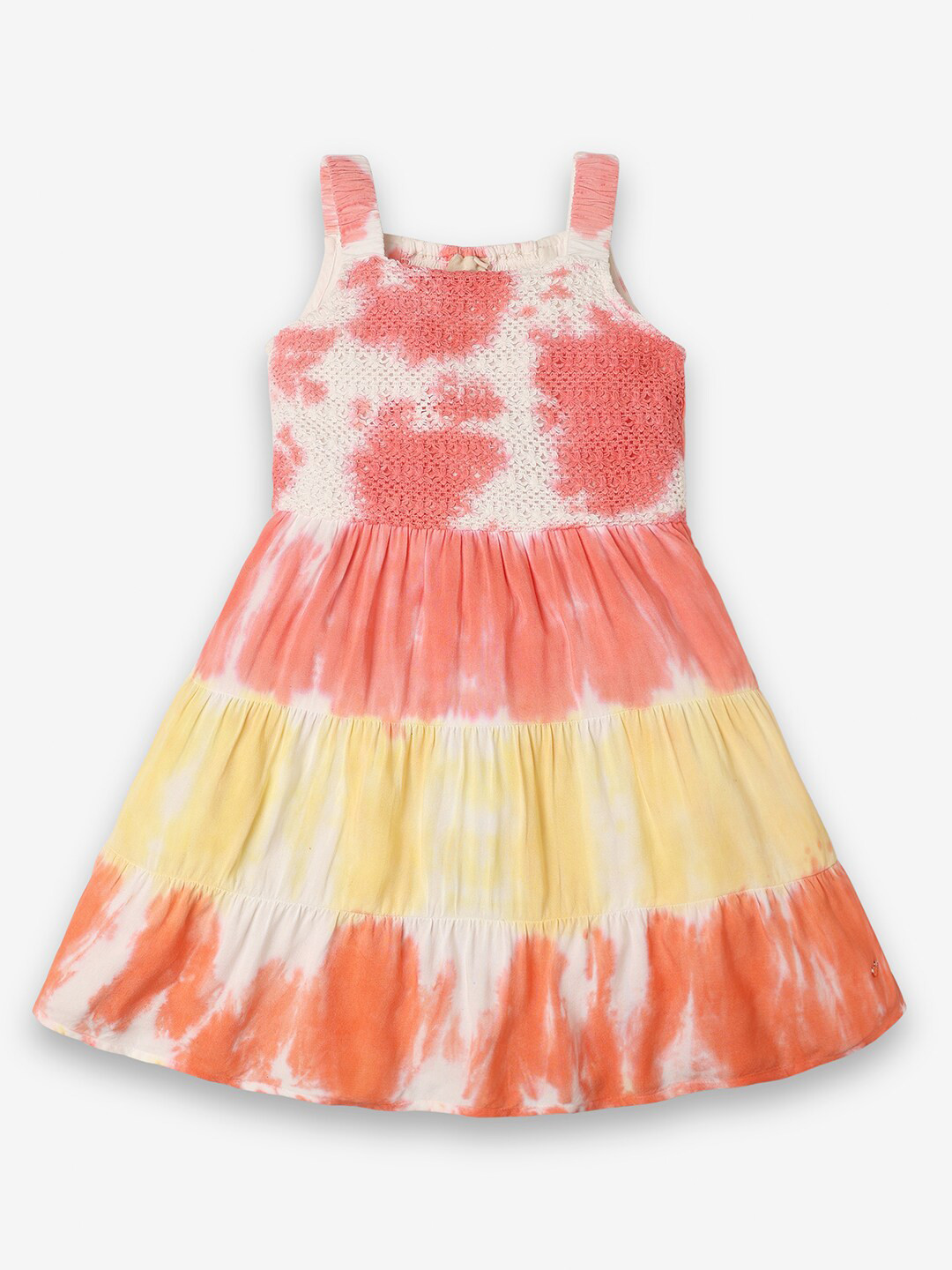 

Ed-a-Mamma Girls Tie and Dye Fit & Flare Dress, Multi
