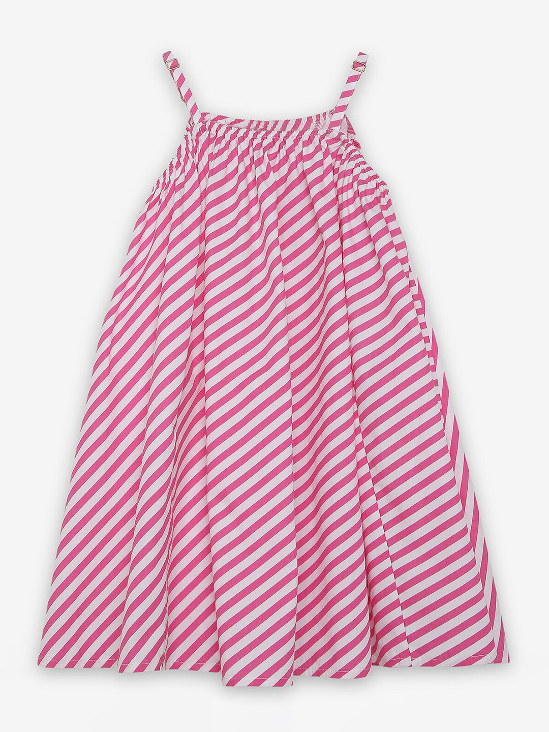 

Ed-a-Mamma Girls Striped Halter Neck Maxi Dress, Fuchsia