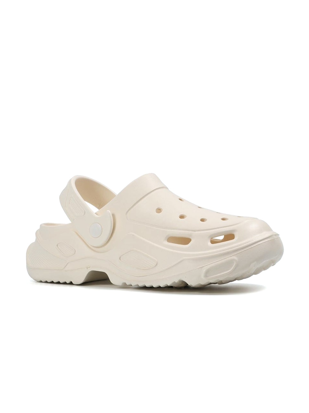

SPIFFERS Men Self Design Clogs, Cream