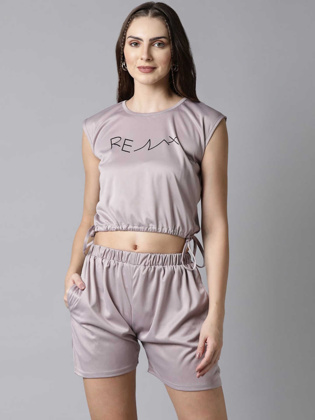 

Bailey sells Printed Crop Top & Shorts, Grey