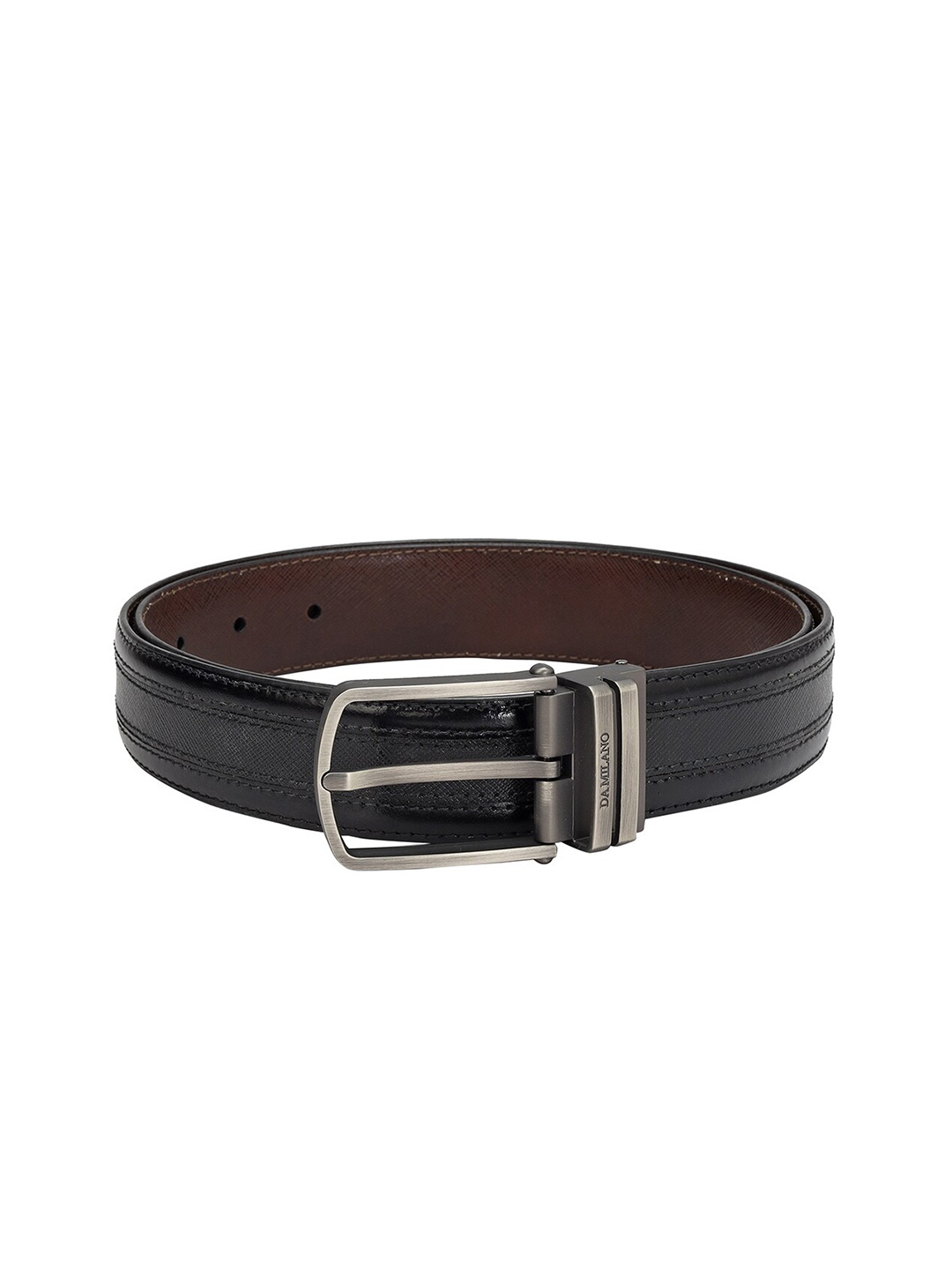 

Da Milano Men Leather Belt, Black