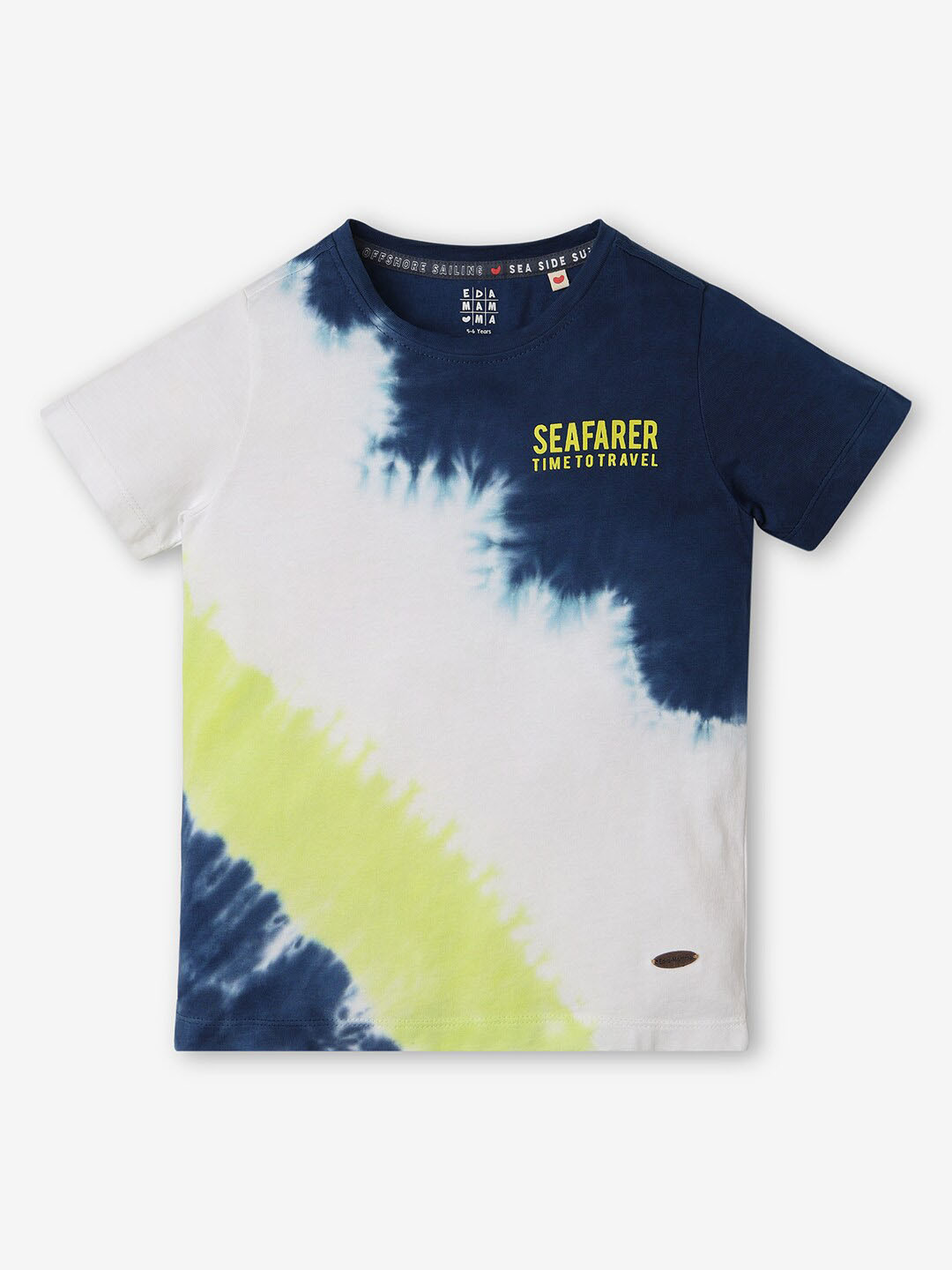 

Ed-a-Mamma Boys Printed Tropical Bio Finish T-shirt, Multi