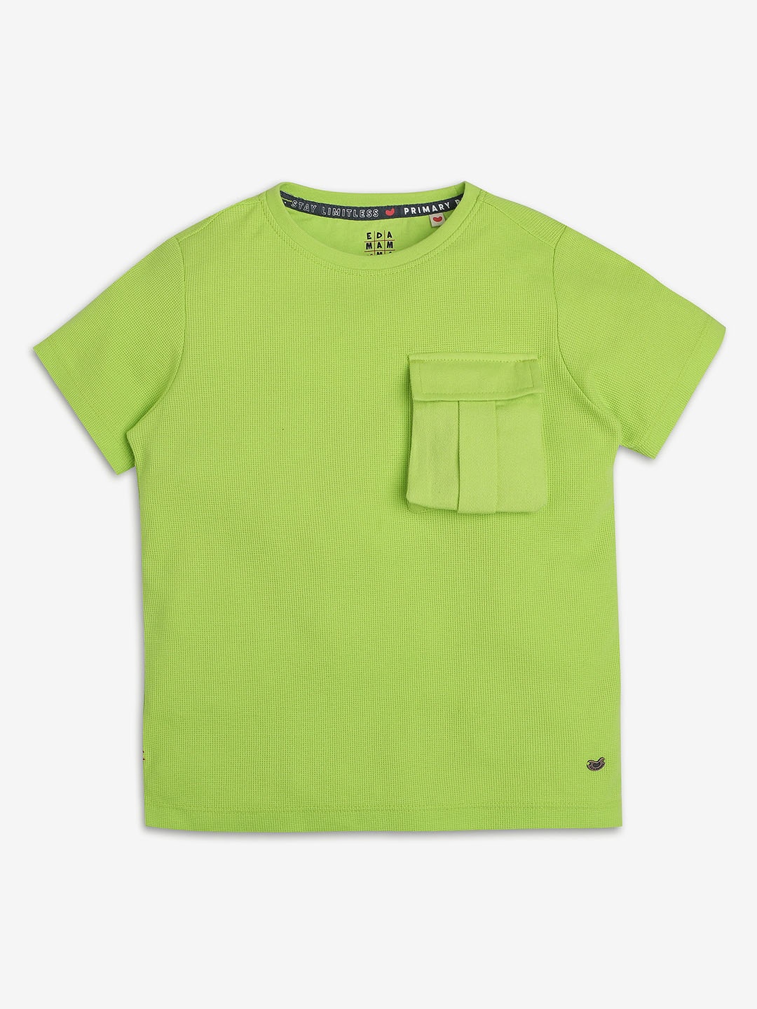 

Ed-a-Mamma Boys Bio Finish Pockets T-shirt, Lime green