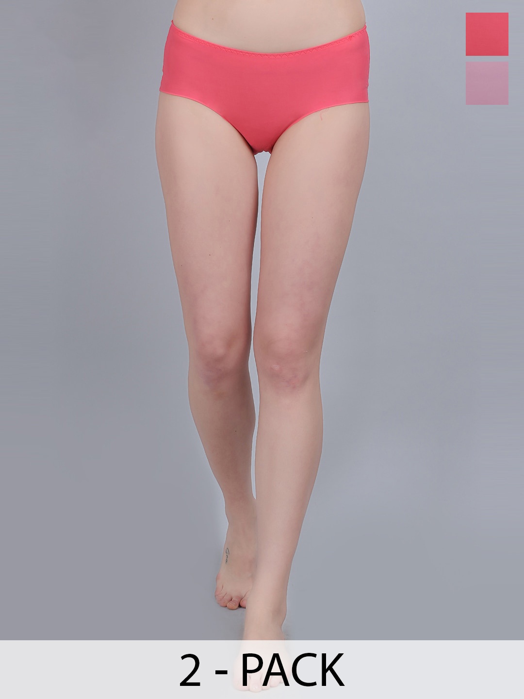 

mod & shy Pack Of 2 Assorted Seamless Hipster Briefs