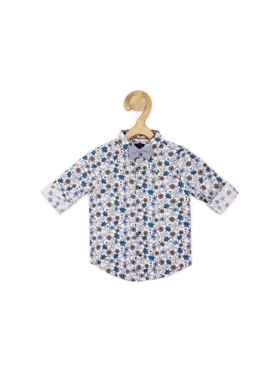 

Allen Solly Junior Boys Slim Fit Floral Opaque Printed Casual Shirt, White