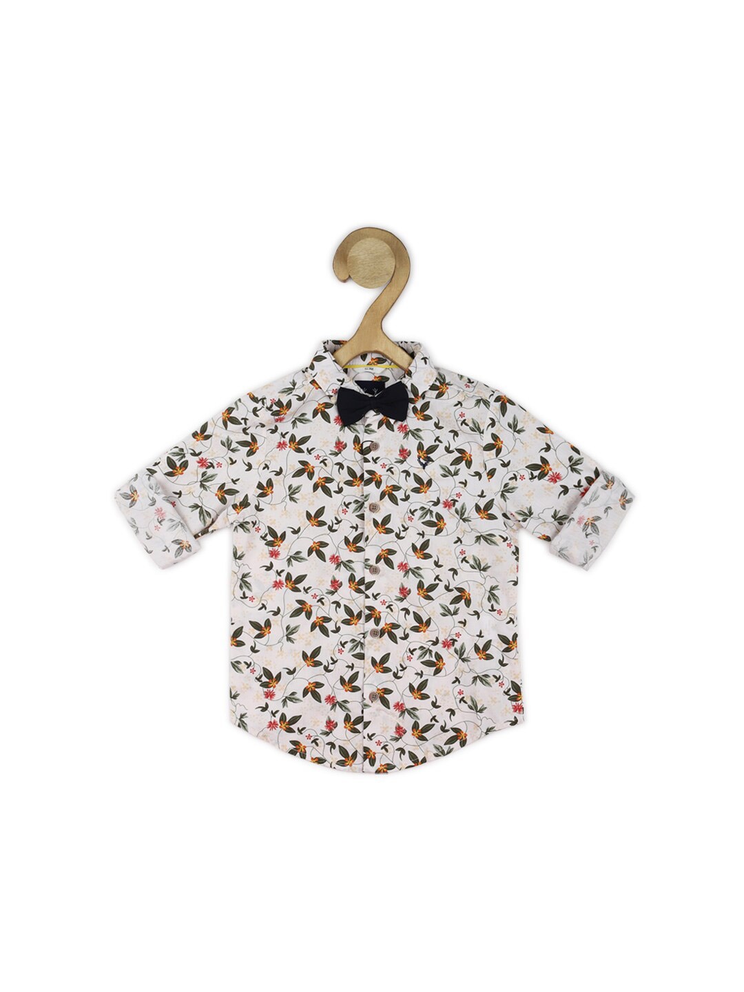 

Allen Solly Junior Boys Slim Fit Floral Opaque Printed Casual Shirt, White