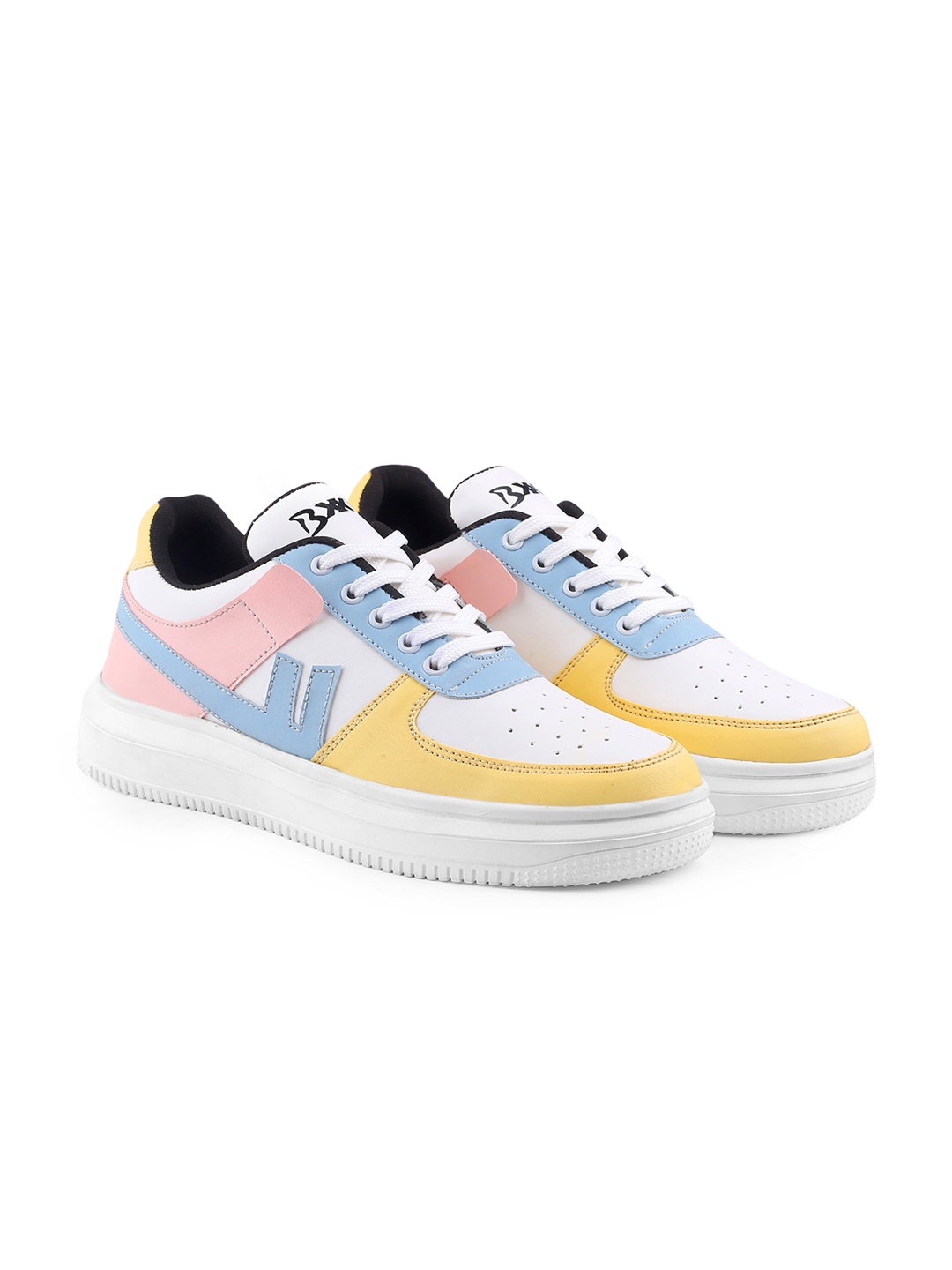 

Bxxy Men Colourblocked Sneakers, Yellow