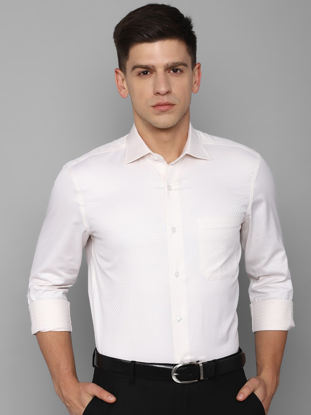 

Louis Philippe Men Opaque Formal Shirt, White