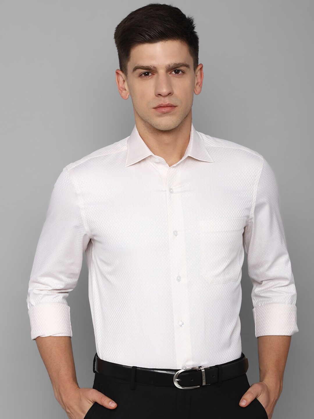 

Louis Philippe Men Opaque Formal Shirt, White