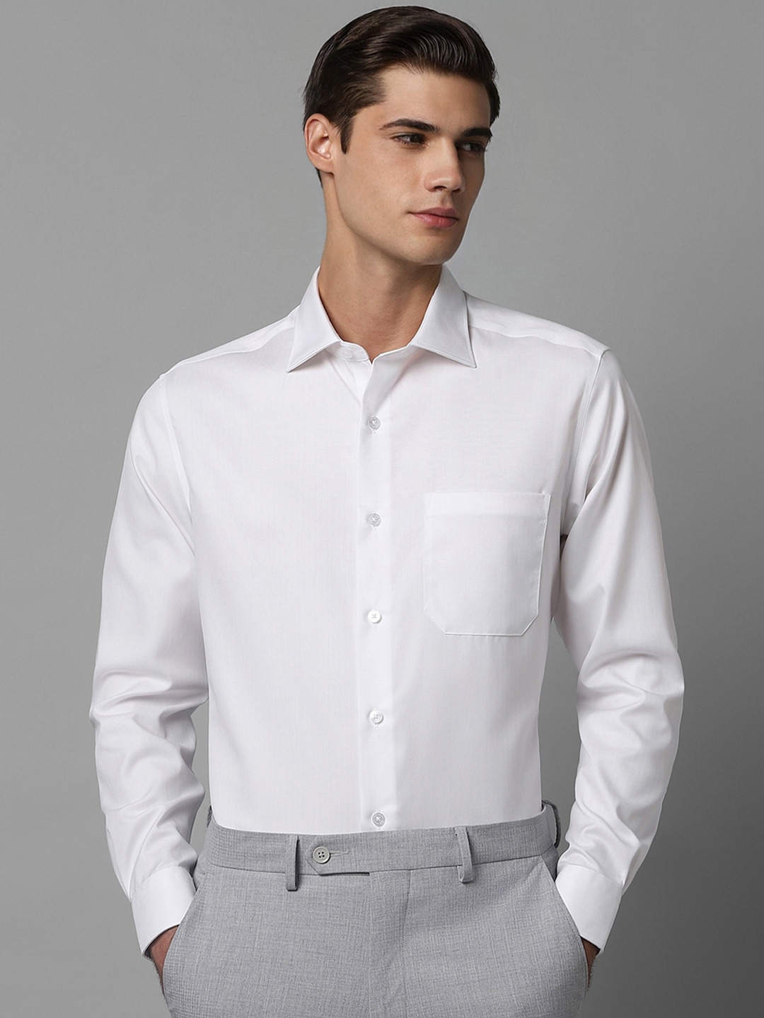 

Louis Philippe Men Opaque Formal Shirt, White
