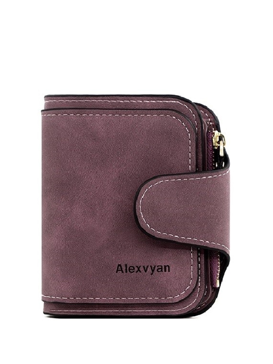 

Alexvyan Women Two Fold Wallet, Maroon