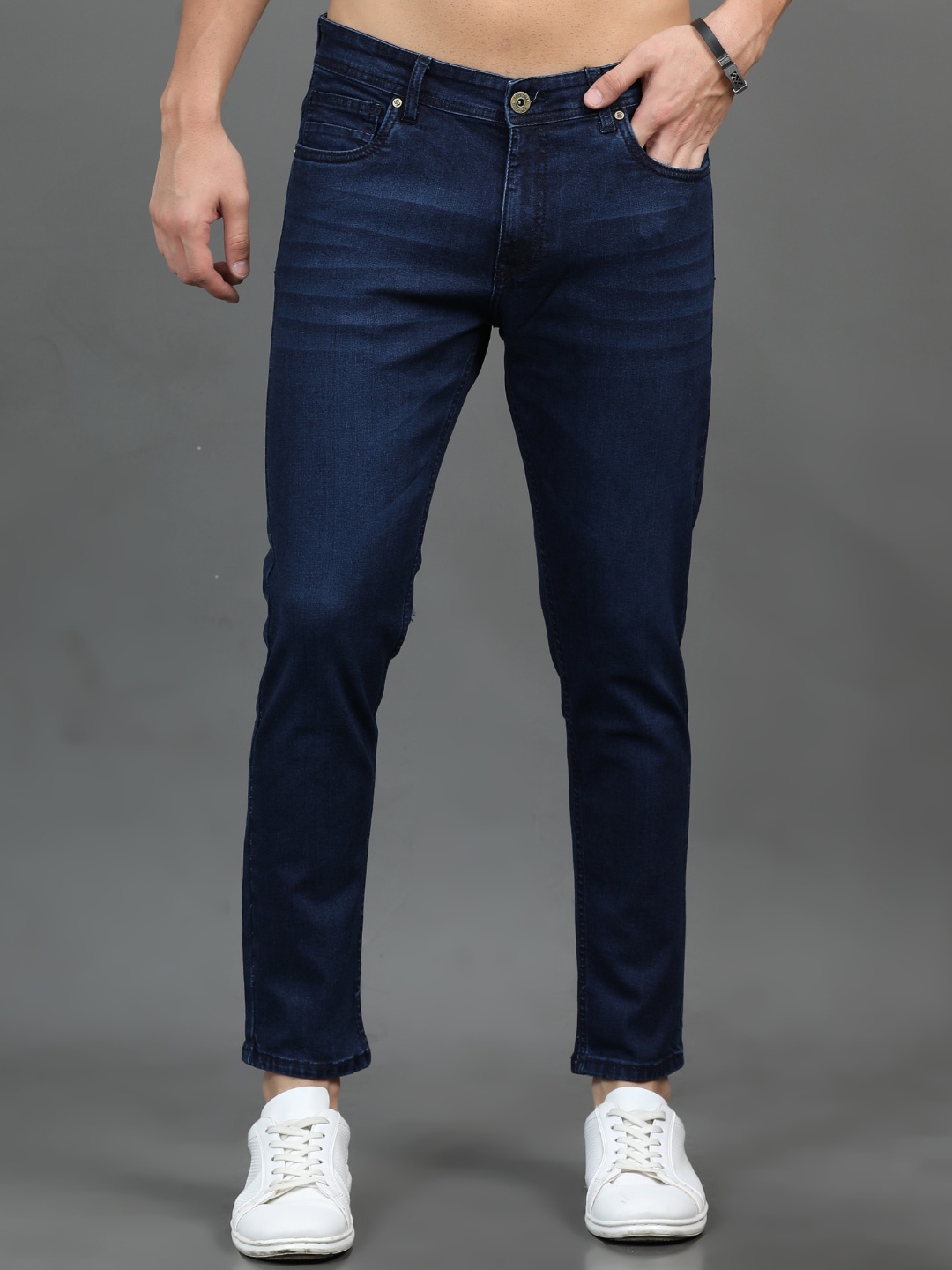 

PAUL STREET Men Urban Slim Slim Fit Mid-Rise Stretchable Jeans, Blue
