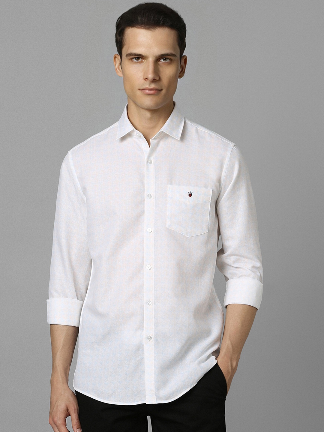 

Louis Philippe Sport Men Slim Fit Opaque Casual Shirt, White