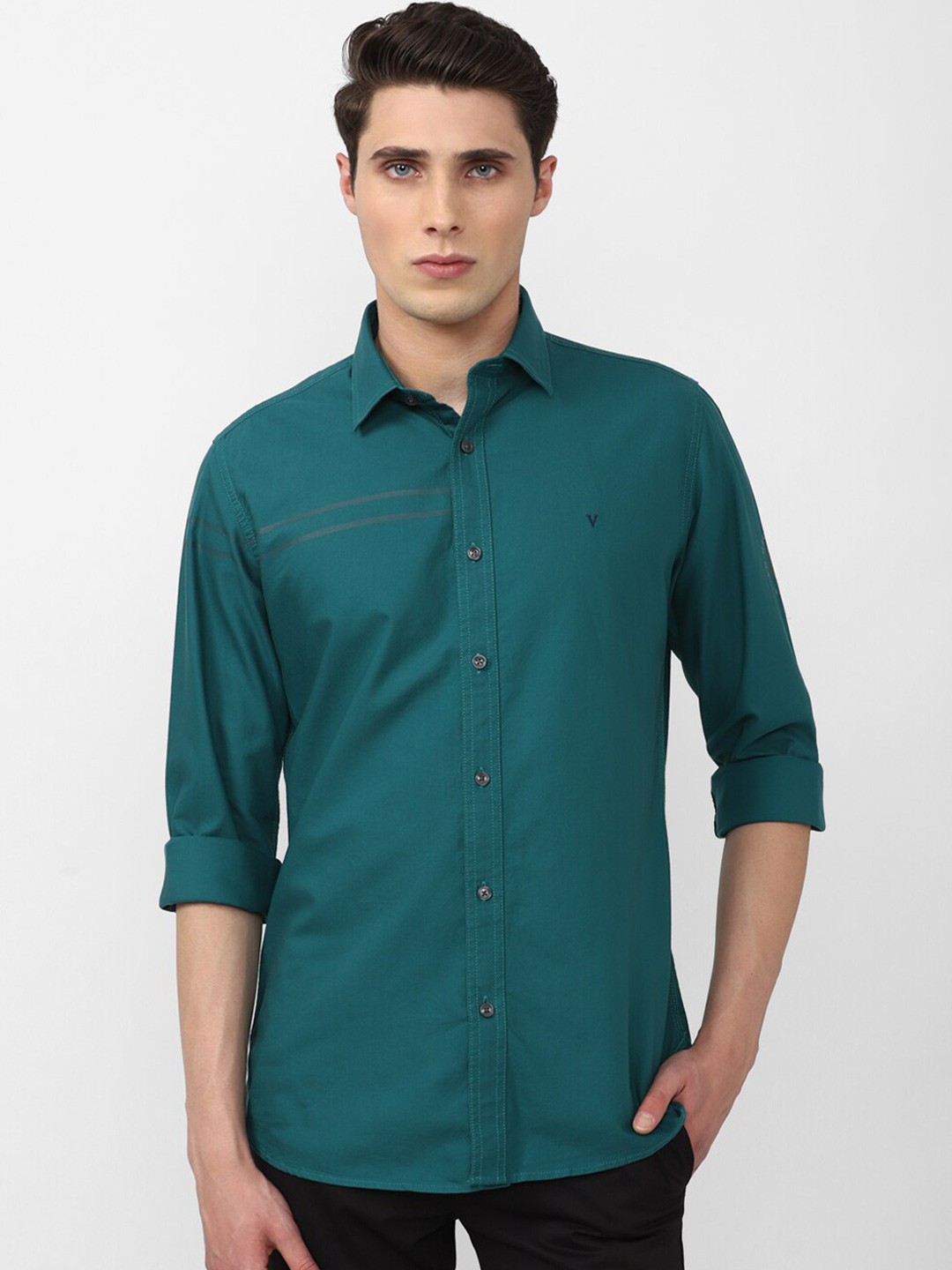 

Van Heusen Sport Men Slim Fit Opaque Casual Shirt, Green