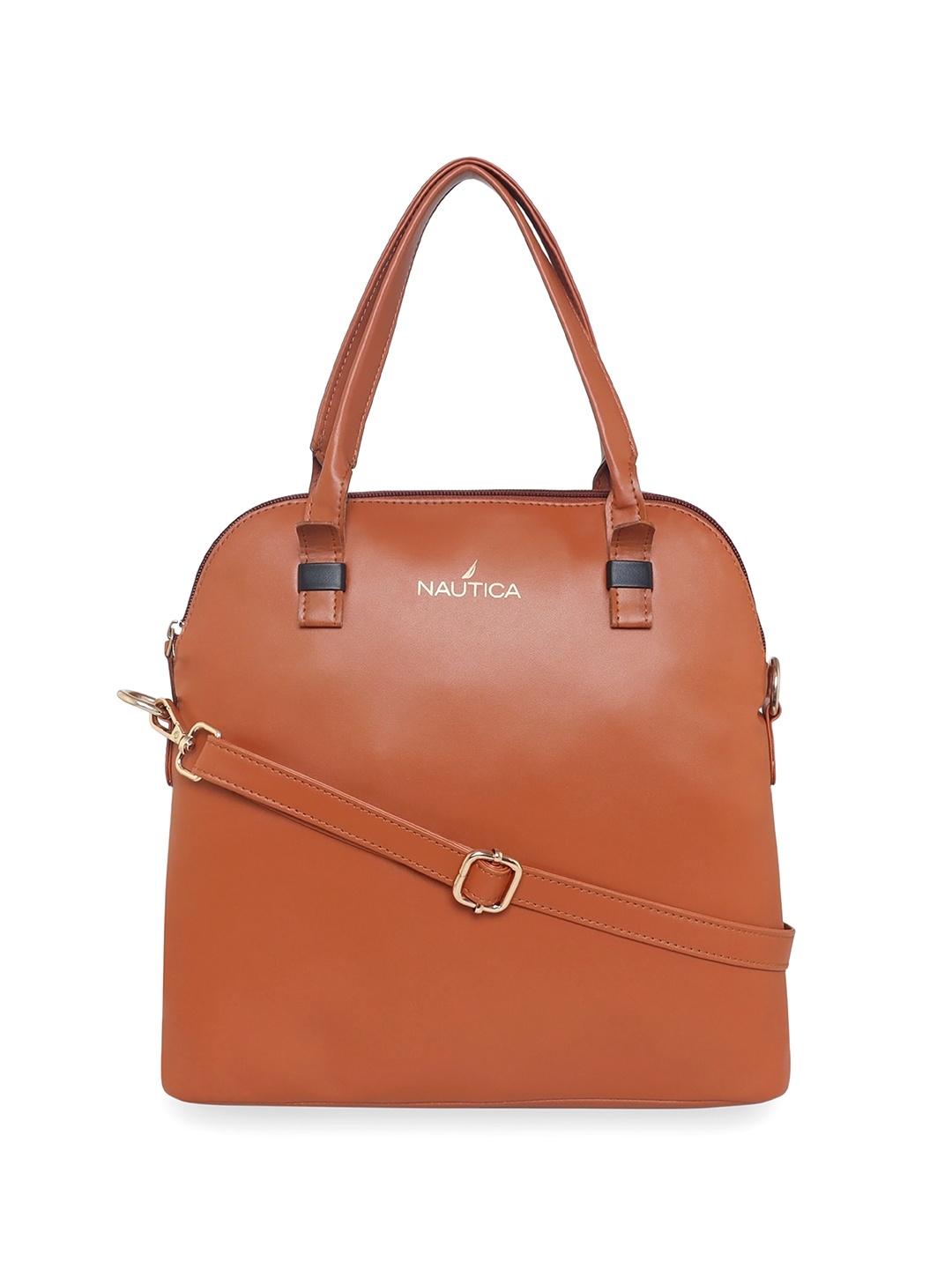 

Nautica Structured Handheld Bag, Tan
