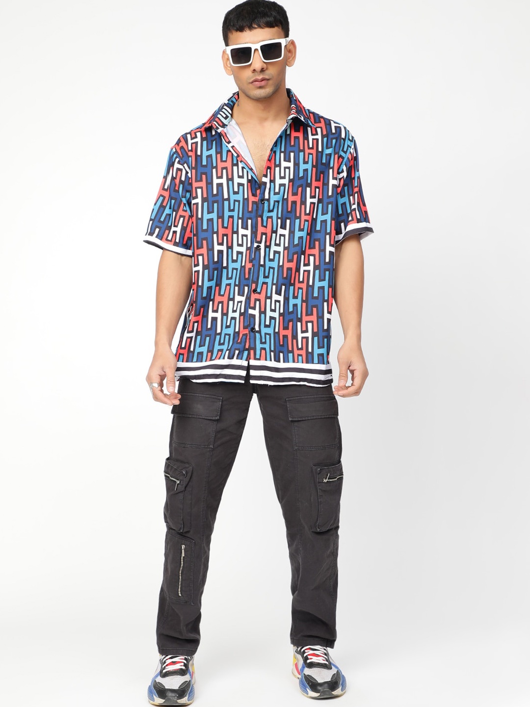 

HEMSTERS Men Comfort Opaque Printed Casual Shirt, Multi
