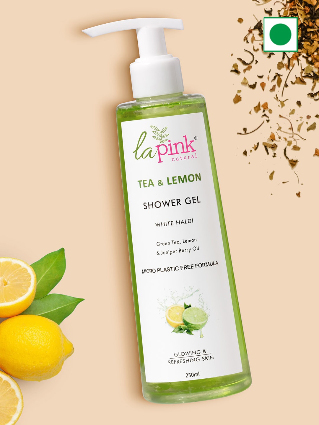 

La Pink Tea & Lemon Sulphate Free Shower Gel for Soft, Glowing & Refreshing Skin - 250 ml, White