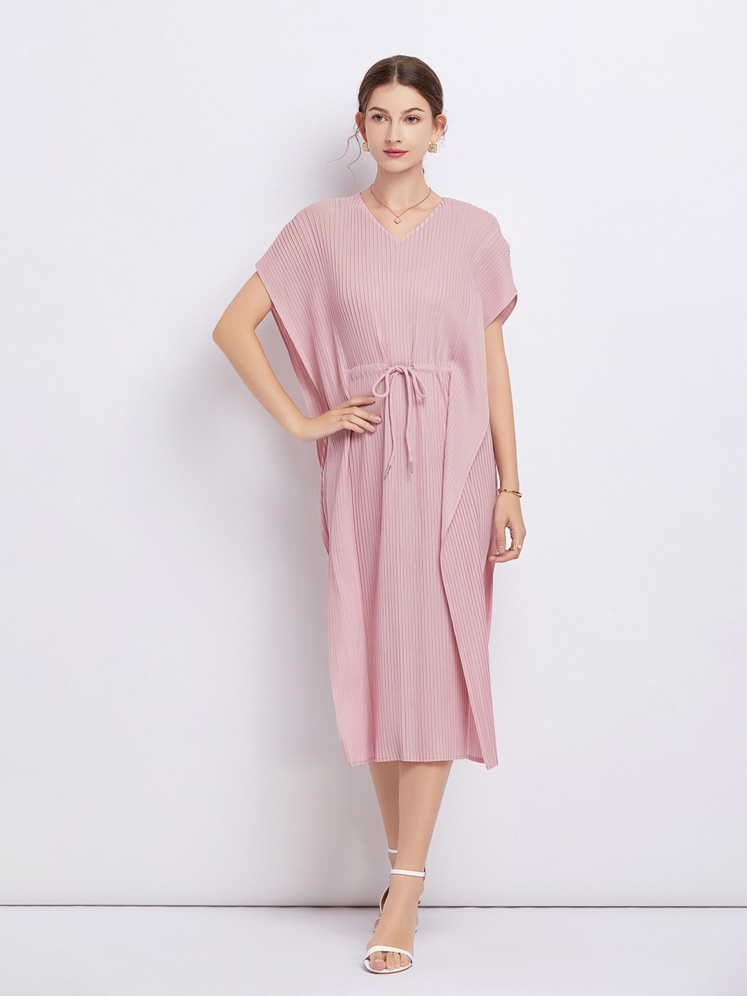 

JC Collection Kaftan Midi Dress, Pink