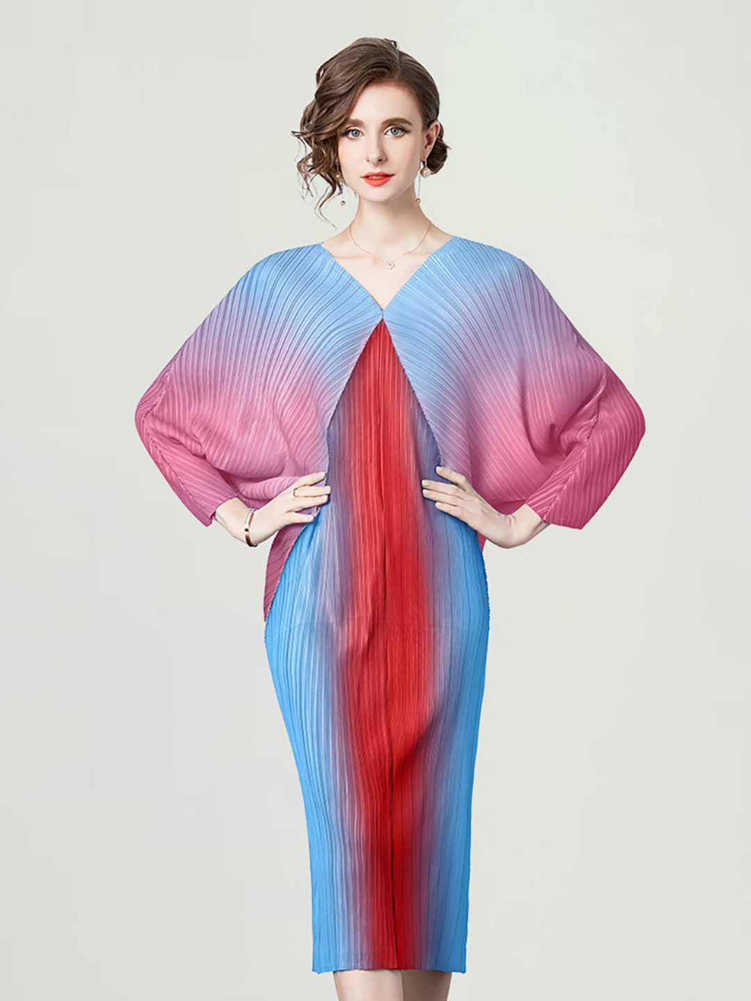 

JC Collection Colourblocked Sheath Mini Dress, Red