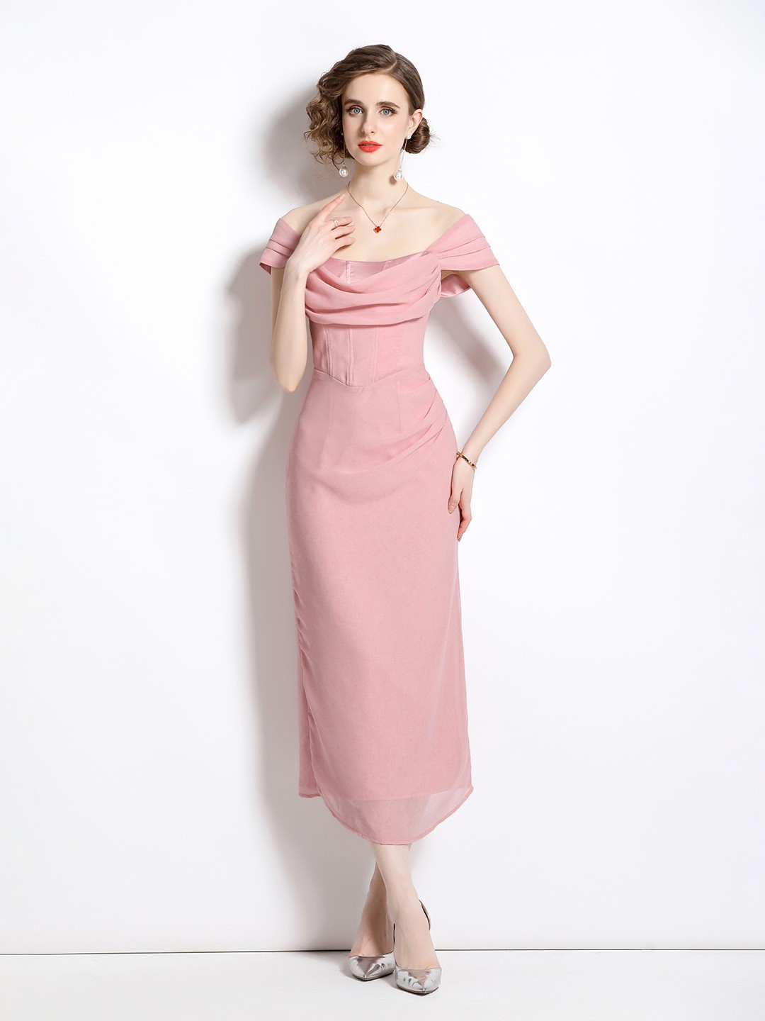 

JC Collection Maxi Midi Dress, Pink