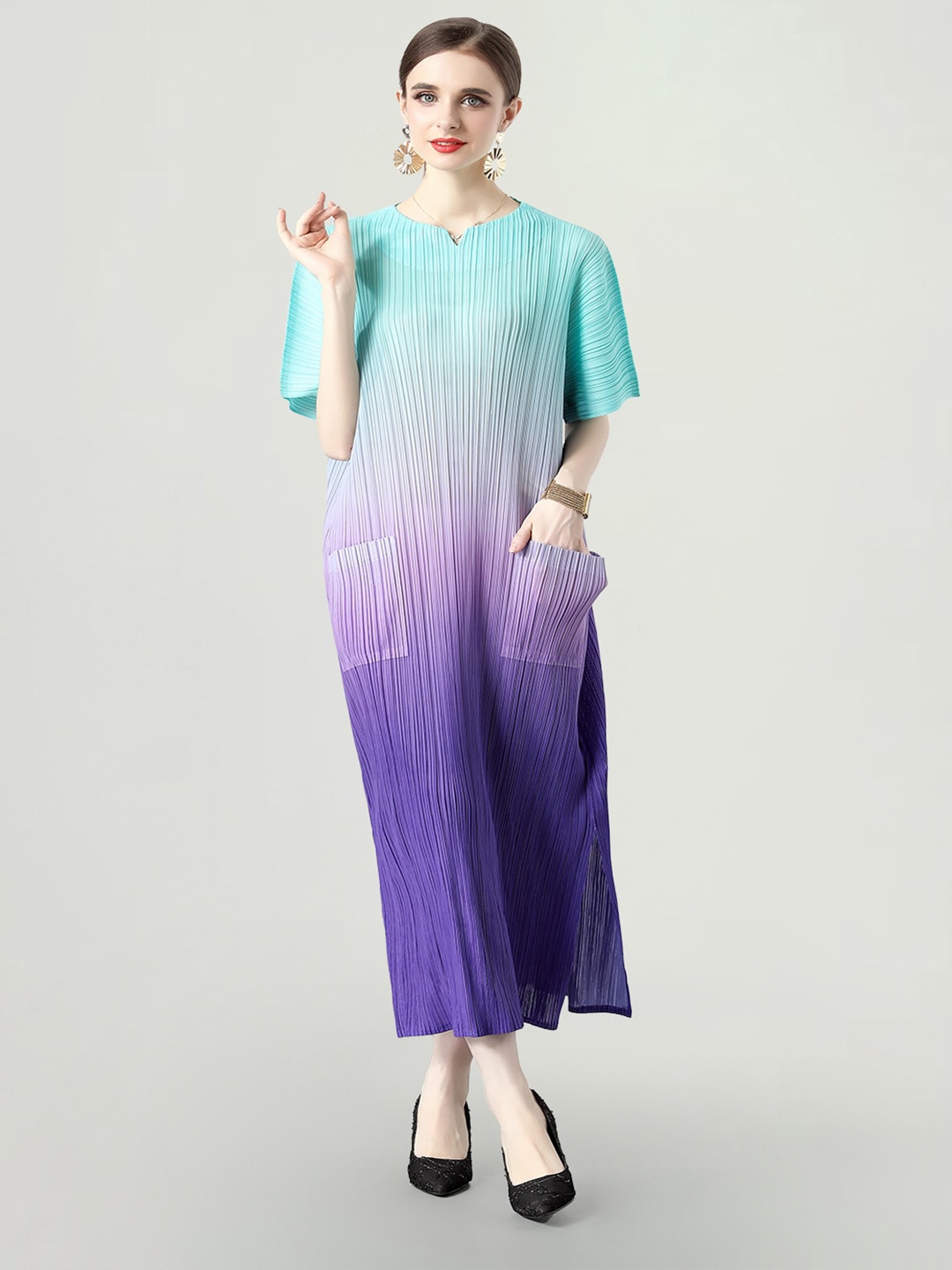 

JC Collection Tie and Dye Dyed Maxi Dress, Multi