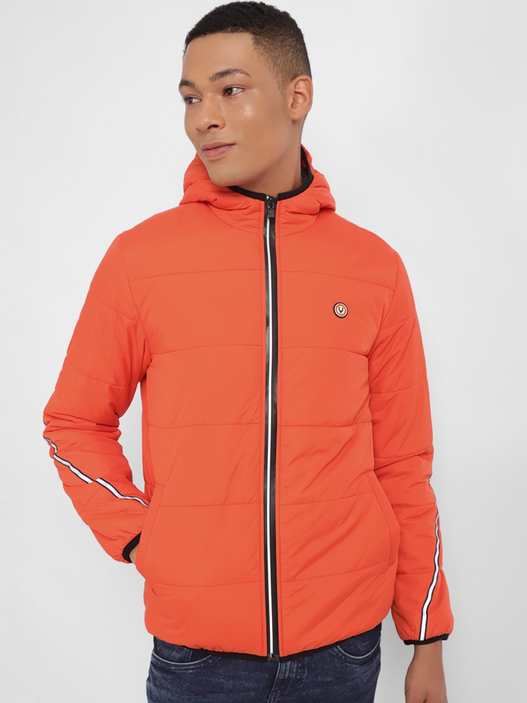 

Allen Solly Tribe Men Padded Jacket, Orange