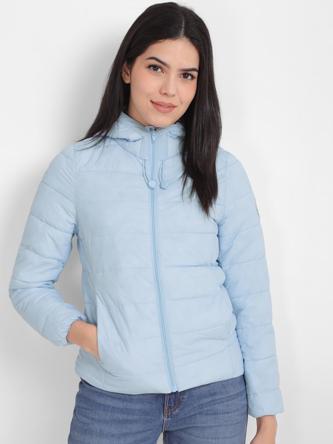 

Allen Solly Woman Women Puffer Jacket, Blue