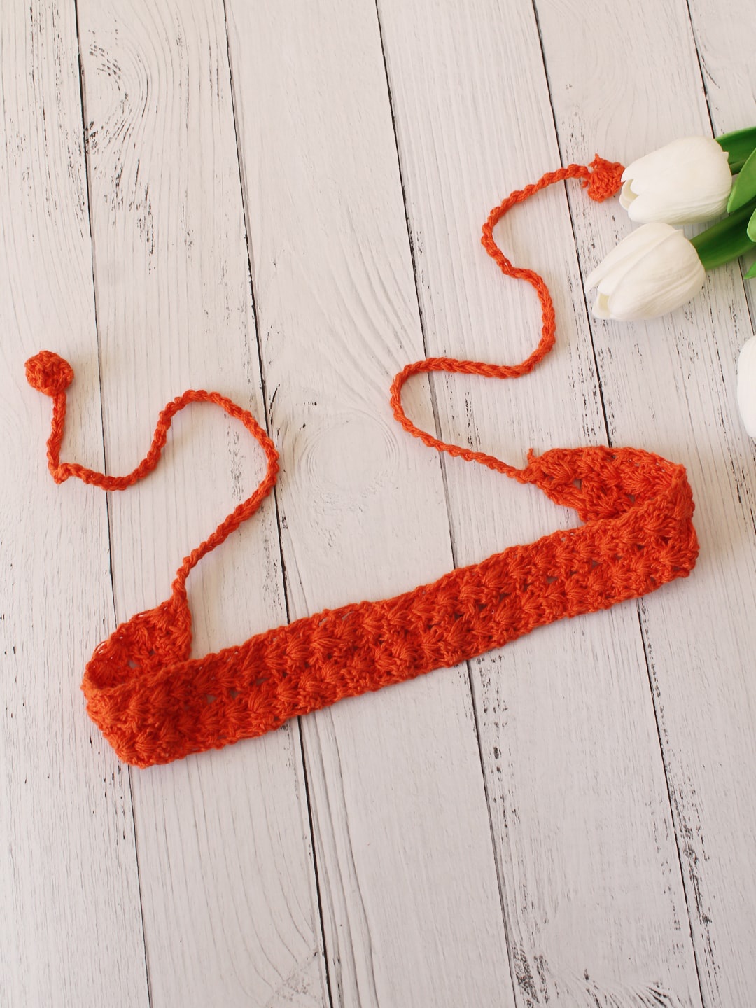 

Velvery Women Pack of 2 Cotton Chill Wrap Headband, Orange