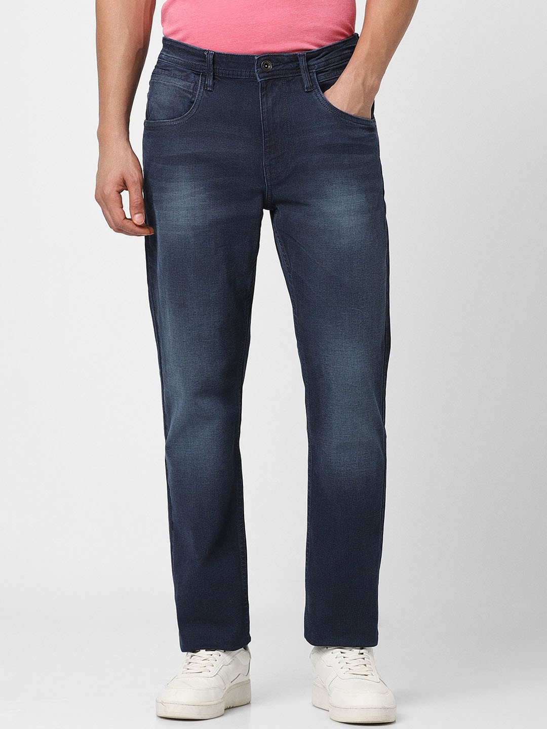 

VAN HEUSEN DENIM LABS Men Heavy Fade Jeans, Navy blue