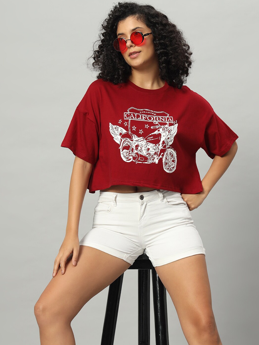 

Funday Fashion Women Typography Printed Applique T-shirt, Green