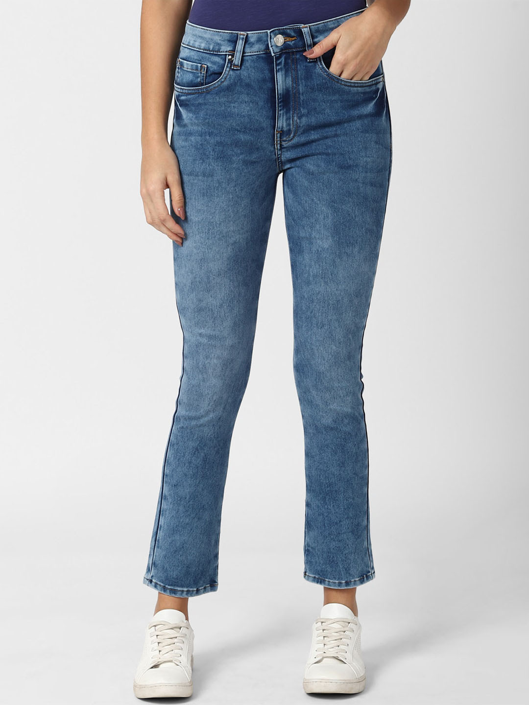 

Van Heusen Woman Women Skinny Fit Heavy Fade Jeans, Blue