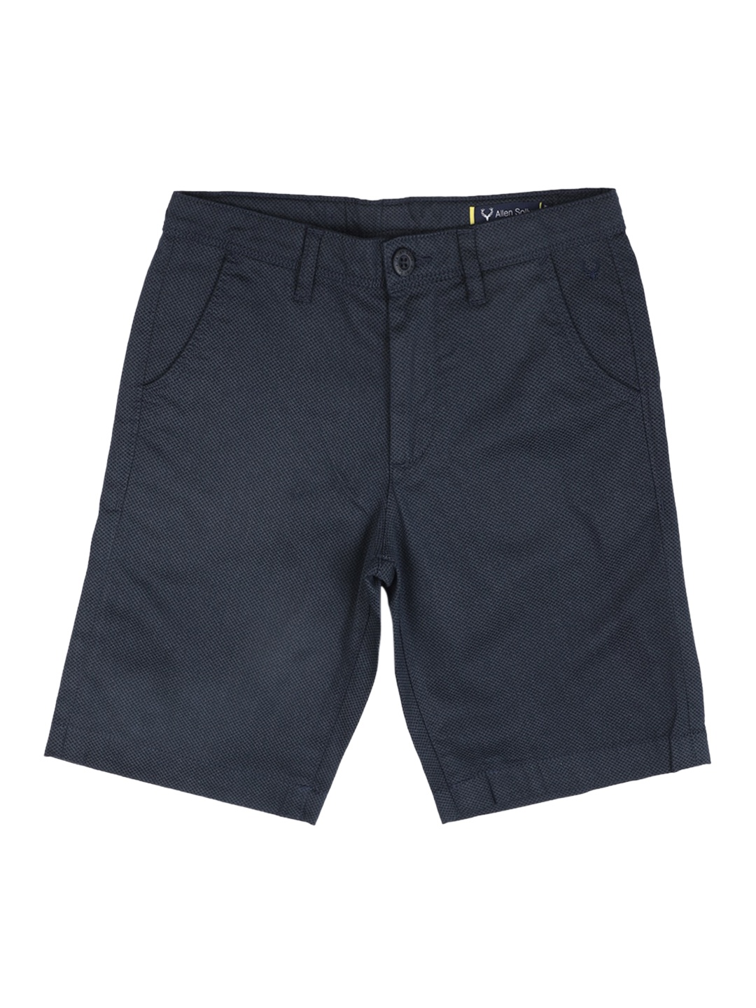 

Allen Solly Junior Solid Boys Shorts With Button Closure, Navy blue