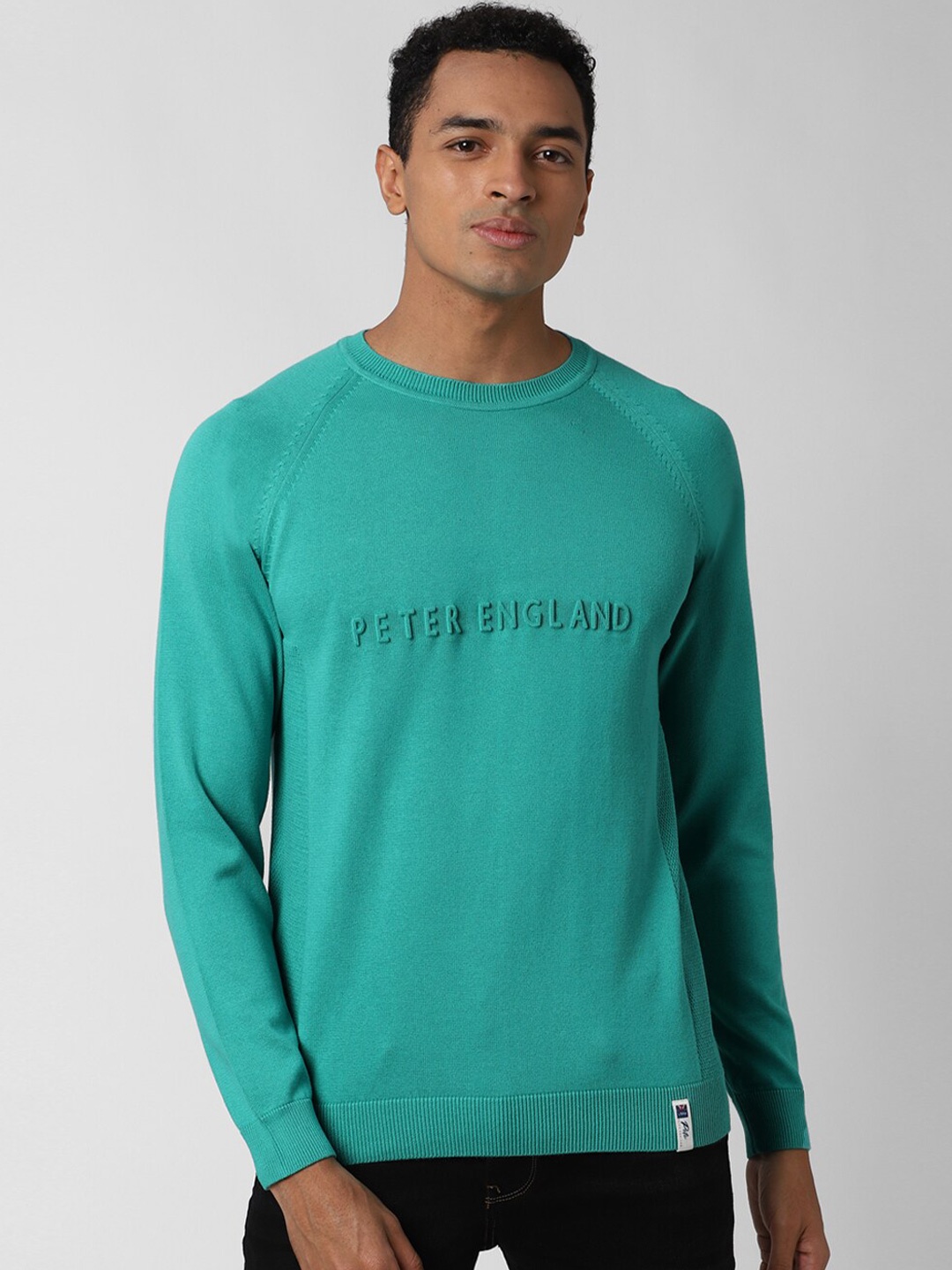 

Peter England Casuals Round Neck Pure Cotton Pullover Sweater, Blue