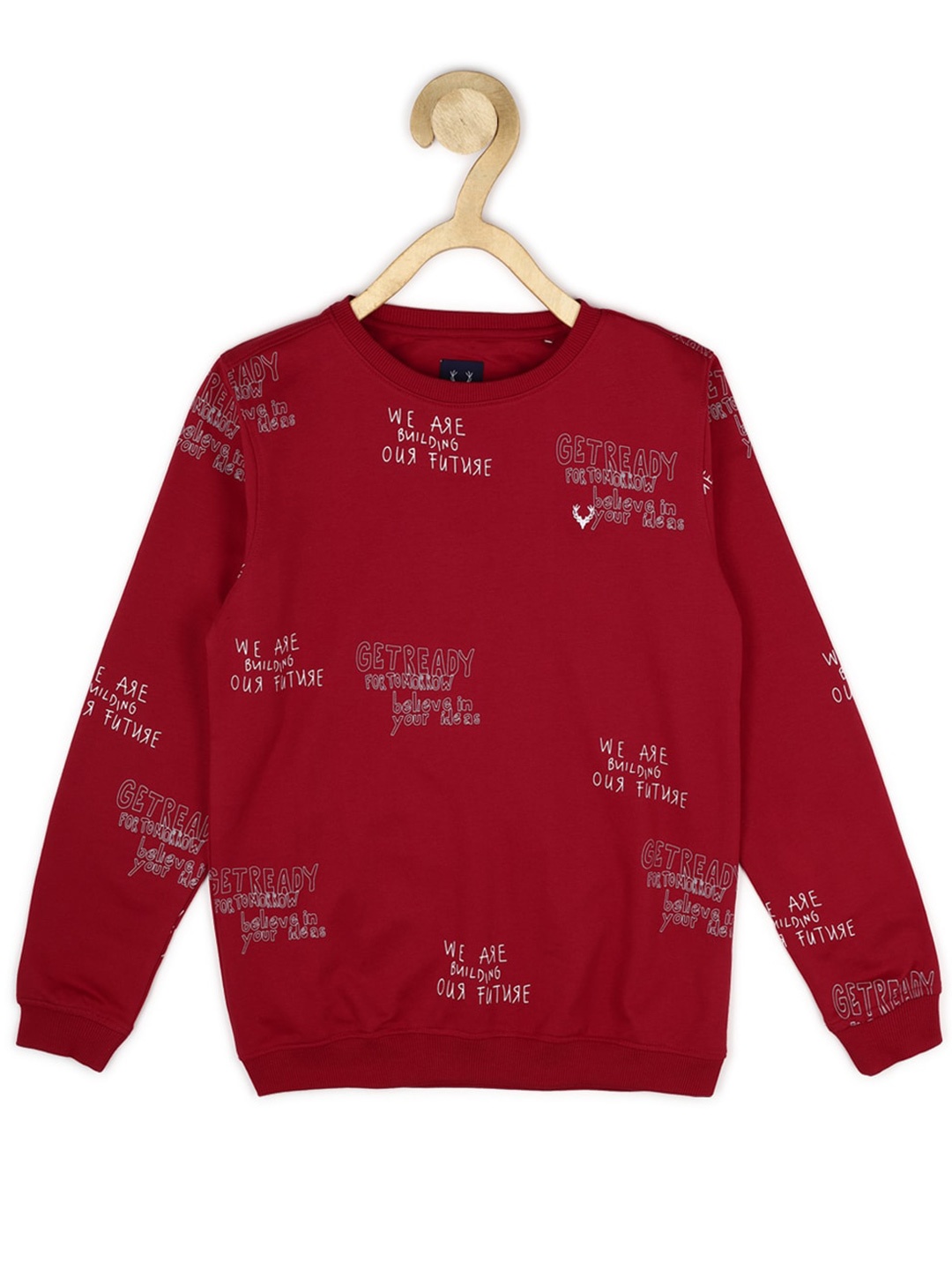 

Allen Solly Junior Boys Printed Sweatshirt, Red