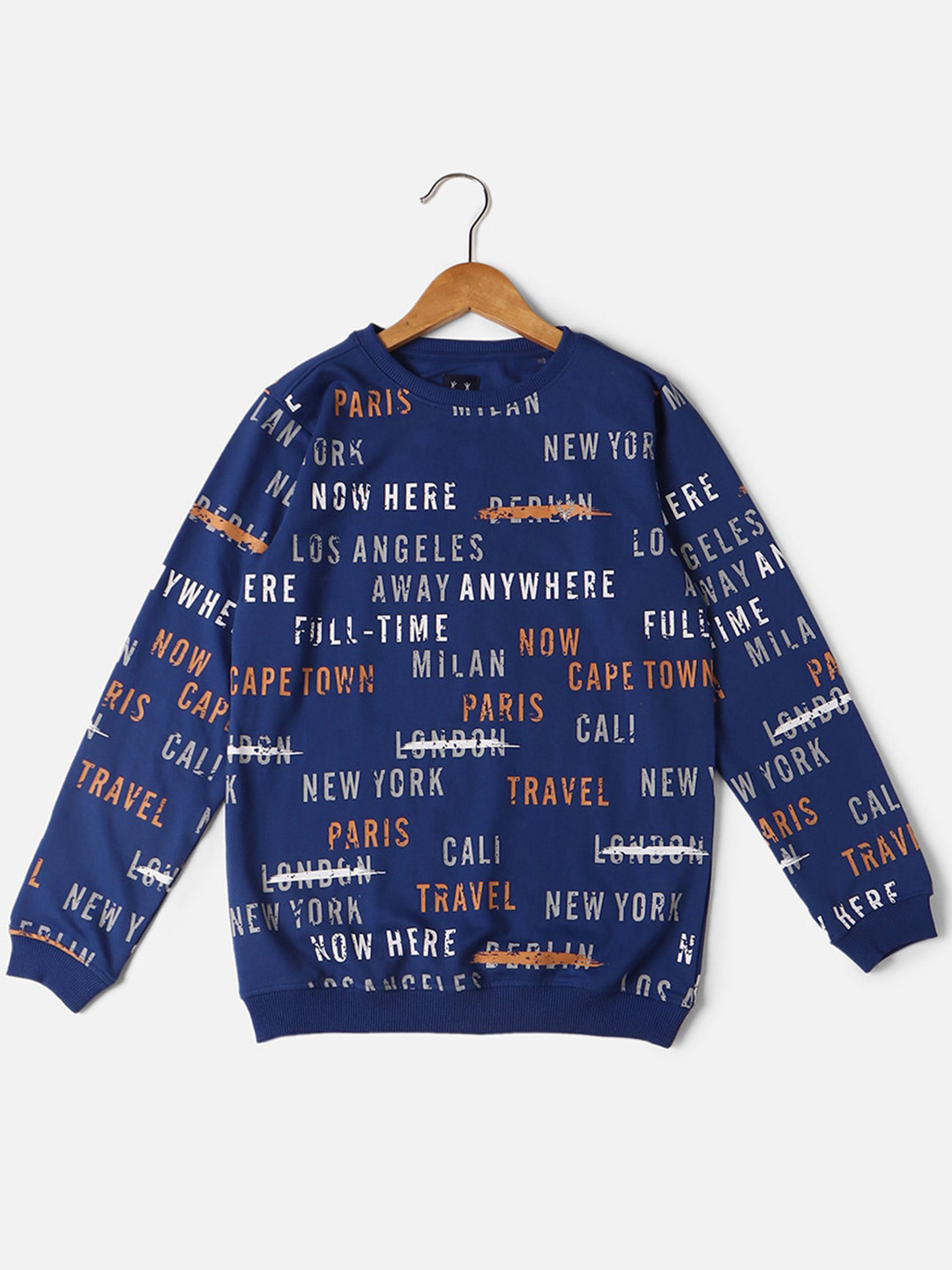 

Allen Solly Junior Boys Printed Sweatshirt, Blue